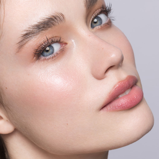 close-up-of-woman-with-smooth-skin