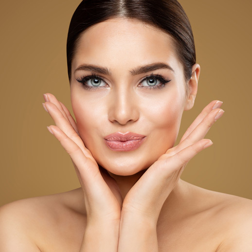 woman-with-smooth-glowing-skin-making-a-kissy-face-expression